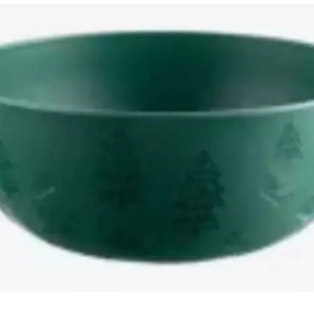 Festive Christmas Plastic Green Holiday Tree Bowls Dished Set of 12 BRAND NEW
